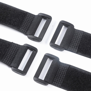 Correas de cincha de poliéster 100% de 20cm, bridas para cables, correa de gancho y bucle ajustable, Color personalizado, longitud, ancho, hebilla, forma de corte - Product Image 4
