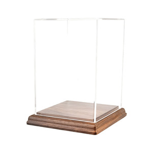 Trường hợp hiển thị Acrylic trong suốt với cơ sở bằng gỗ hoàn hảo cho trưng bày sưu tập với xem rõ ràng chống bụi và thiết kế thanh lịch - Product Image 4