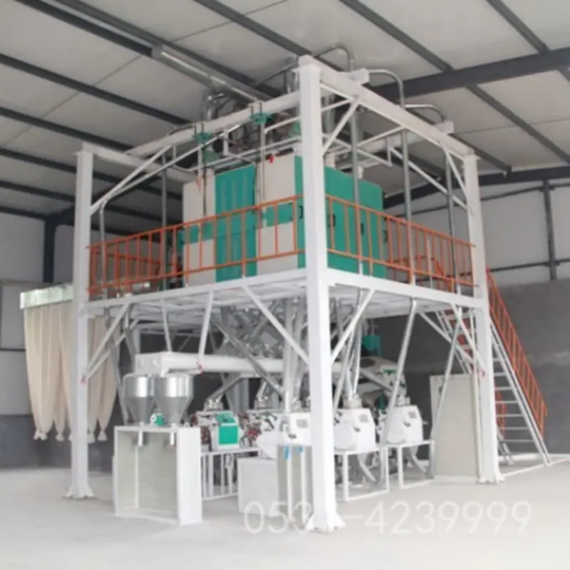 Prezzo basso Set completo di attrezzature per 30 tonnellate al giorno mulino per farina di grano macchina impianto di mulino per grano