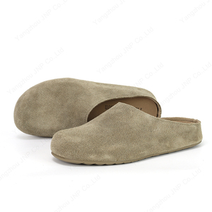 Женские и унисекс модные замшевые сабо-лоферы с закрытым носком, сандалии, пляжные шлепанцы, пробковые тапочки для женщин - Product Image 4