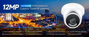 2024 YCX 12MP Turret ColorVu Smart Dual Light HIK POE Cámara IP con audio bidireccional y ranura SD Proveedor de sistemas NVR - Product Image 2