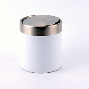 Salıncak üst çöp kutusu/mini çöp kutusu/araba çöp tenekesi küçük Metal çöp kutusu sallama kapaklı - Product Image 4