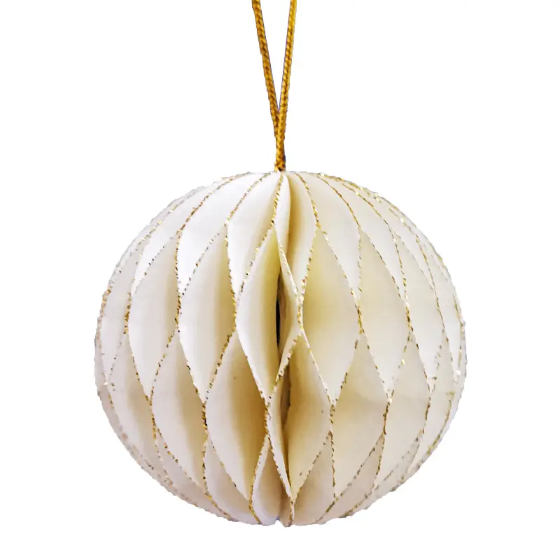 Honeycomb Origami Christmas Tree Lantern Pendant Window Pendant Decoration Wasp Ball Party Christmas Event Ornaments