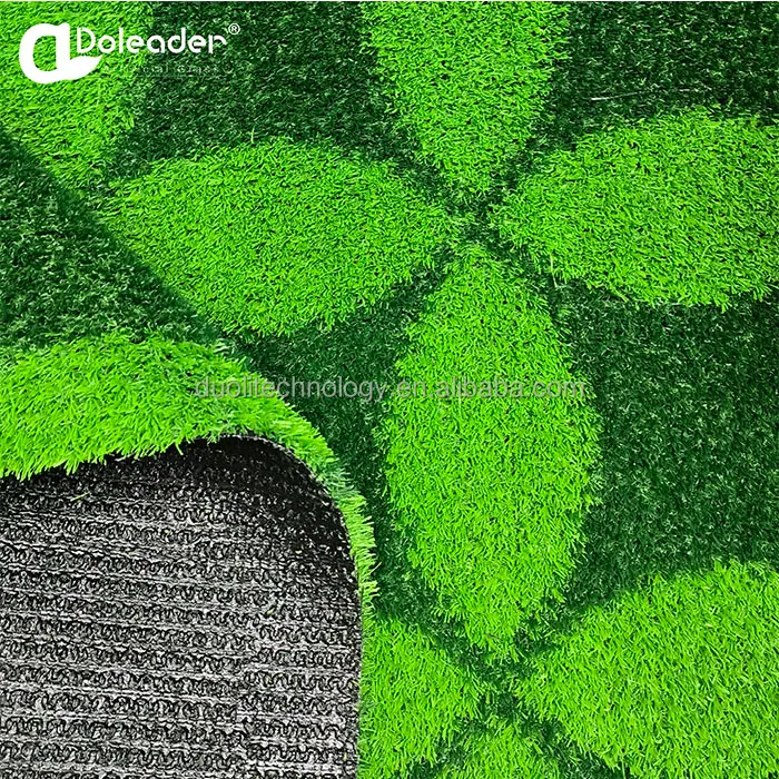 Doleader personalizado padrão artificial relvado relvado relvado relvado impressão 3D tapete para decoração do campo de golfe