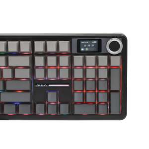 AULA F108 PRO Teclado inalámbrico para juegos de tamaño completo montado en junta con pantalla Aliexpress AULA Gaming Keyboard Computadora portátil - Product Image 5