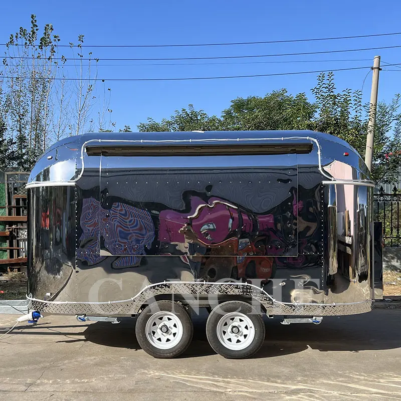 Полностью оснащенный Кейтеринг уличный трейлер бургер из индейки барбекю фаст-фуд фургон для продажи США