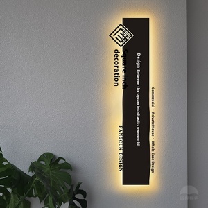 Customizable LED Light Source Billboard Creative Cut Iron Door Sign for <strong>B</strong>&amp;<strong>B</strong> <strong>Companies</strong> Advertising Light Box - Product Image 1