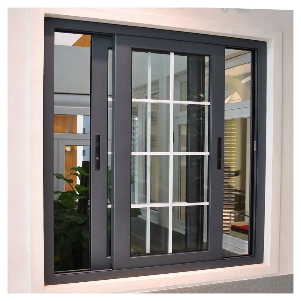 Ventanas y puertas de impacto fenetre upvc/PVC/abatible de vidrio plástico/ventanas de puertas batientes