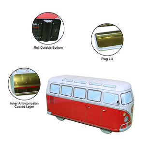 Tùy Chỉnh Trẻ Em Của Xe Buýt Xe Hình Kim Loại Tin Hộp Cấp Thực Phẩm Rỗng Lưu Trữ Container Cho Kẹo Tinplate Quà Tặng Bao Bì - Product Image 3