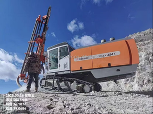 Zgyx 454t חזק מישור קידוח 115-152 מ "מ מקדחה עגלת קידוח משולב מכונת קידוח עם מונית ומדחס אוויר