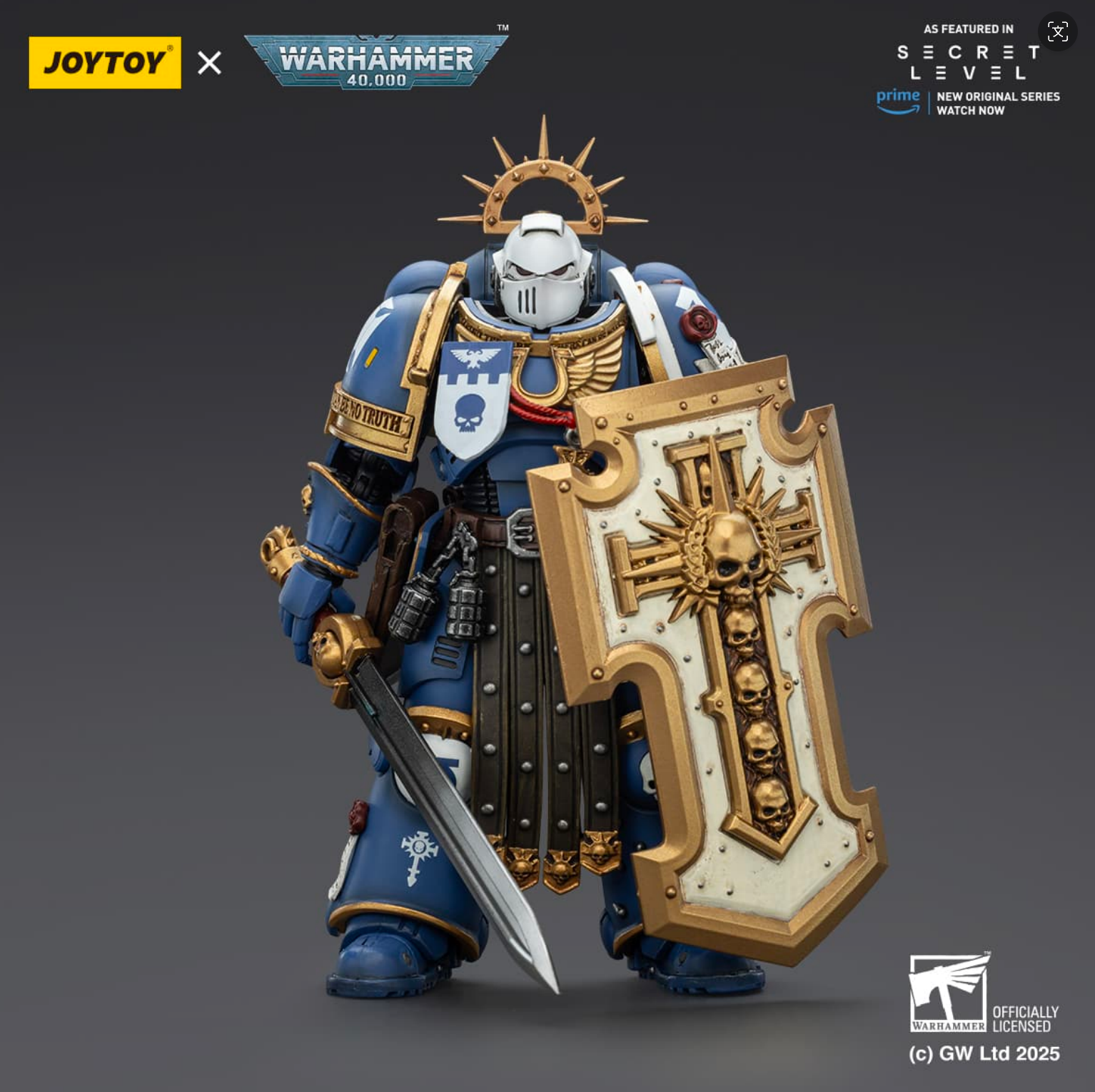 Levantus with Power Sword, Stormshield and Bolt Pistol"