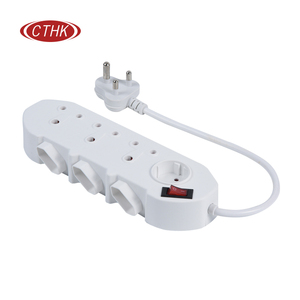 Regleta multifunción con interruptor individual, enchufe de extensión 7 en 1 de Sudáfrica