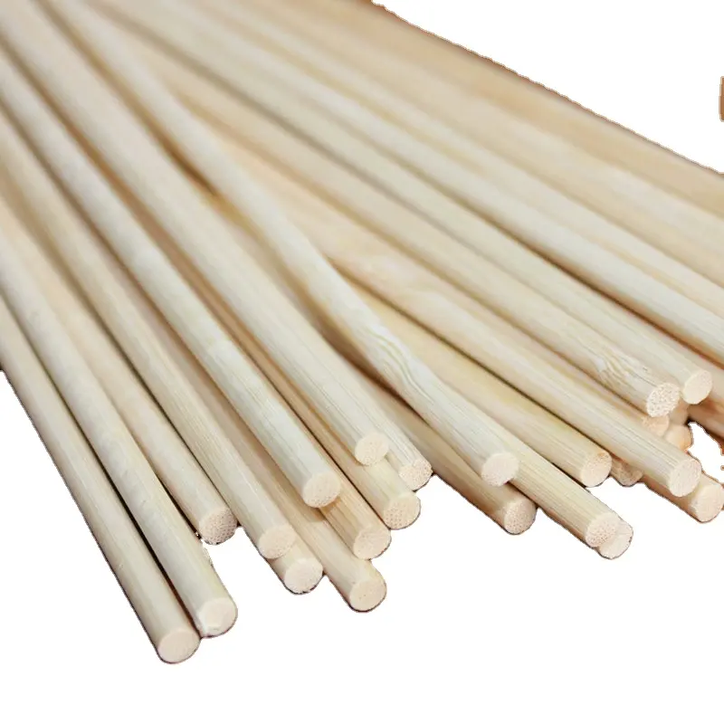 Beli tongkat bambu bulat murah grosir pemasok tusuk sate bambu 30cm bois de brochette bambu