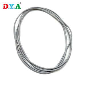 Conector de extremo de Metal gris de 2,5mm de diámetro personalizado, cordón elástico de bucle de poliéster para bolsas de bricolaje, zapatos, embalaje de cuaderno - Product Image 5
