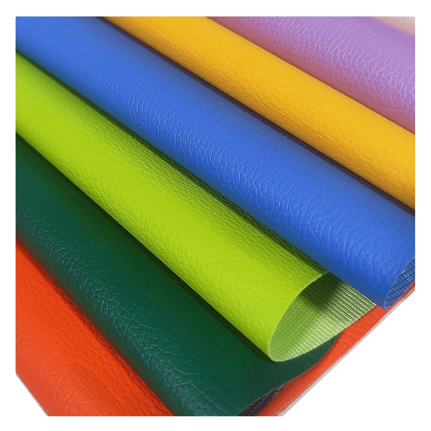 Tela tejida de PVC con patrón de lichi, cuero sintético Artificial para coche, esterilla, sofá, silla, cama, telas de imitación, venta al por mayor