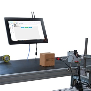 Nueva máquina de codificación de fecha de caducidad de empalme de código de barras sin costuras, impresora de inyección de tinta Tij portátil con 1-8 cabezales de impresión para Cartón, nueva