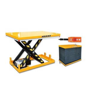 Plataforma de carga fija hidráulica personalizada de 1-10 toneladas, mesa elevadora de tijera para almacén con CE - Product Image 1