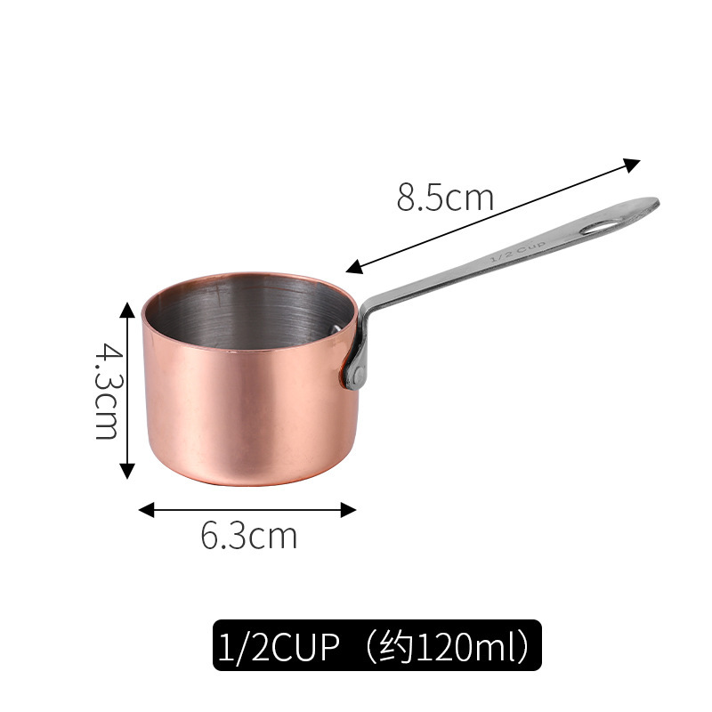 120ml stainless steel saucer (304 rose gold)