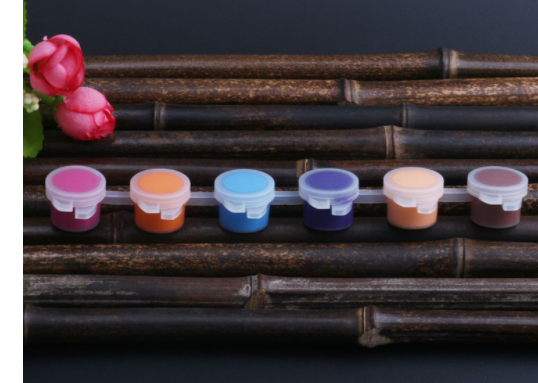 6 colores de pintura acrílica estilo B