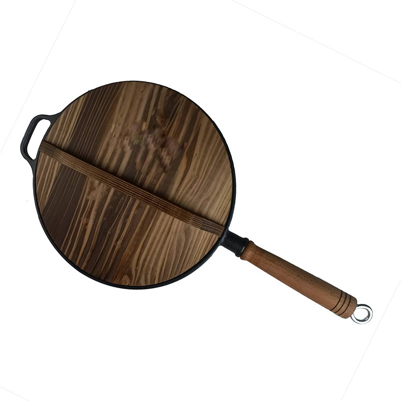 Single pot wooden lid
