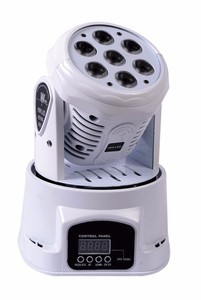 HATホット販売7 * 10wLedミニムービングライトRGBW4 in1 DMX512ムーブヘッドライトミニムービングヘッド - Product Image 6