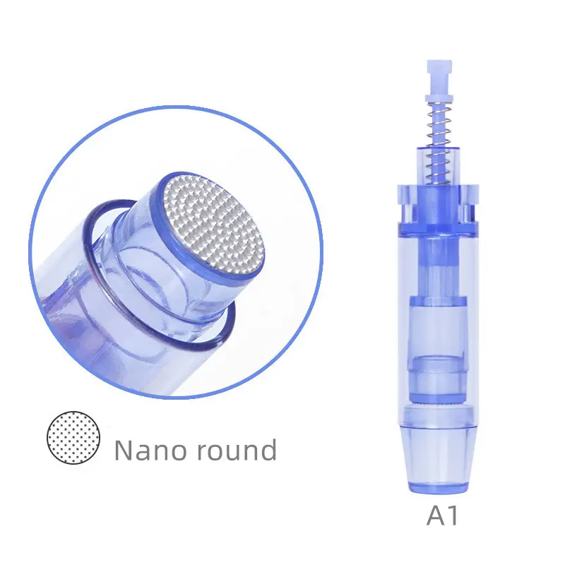 Derma Pen md microneedling pena jarum Cartridge Ultima A1 biru Nano jarum tato A6 mikro needling Cartridge