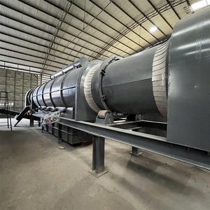 RDF rotary <strong>carbonization</strong> furnace <strong>palm</strong> <strong>kernel</strong> <strong>shells</strong> groundnut household and industrial waste charcoal making machine in India