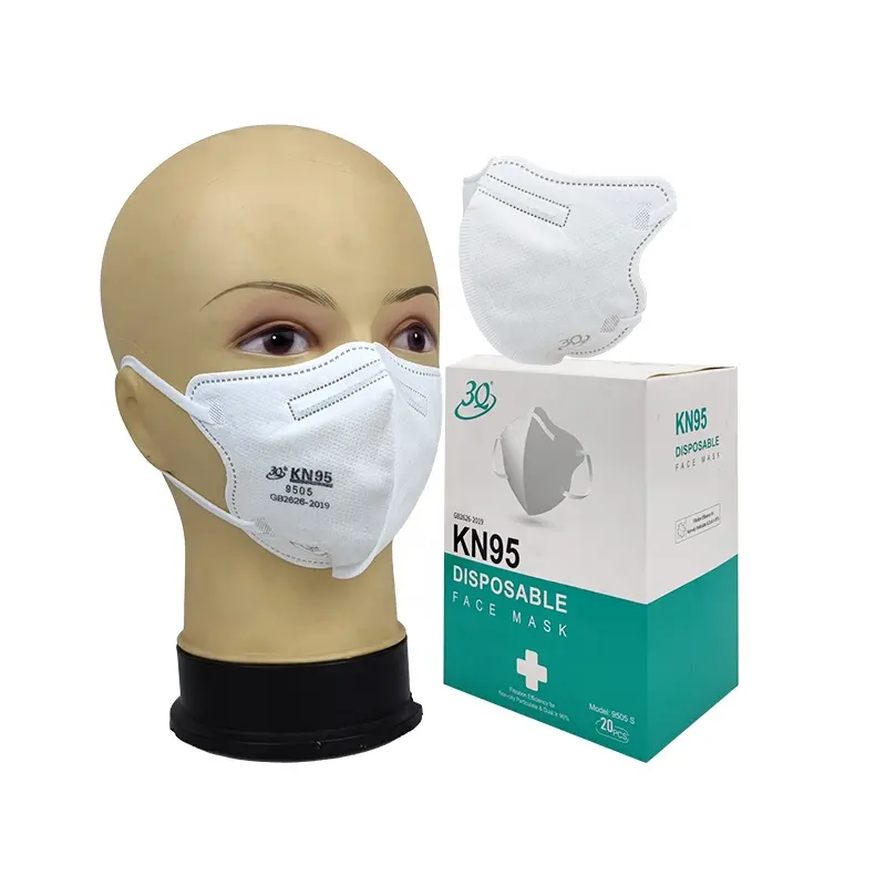Maschera protettiva monouso per bambini con anello per l'orecchio di marca 3Q maschera kn95 non tessuta protettiva per il viso professionale