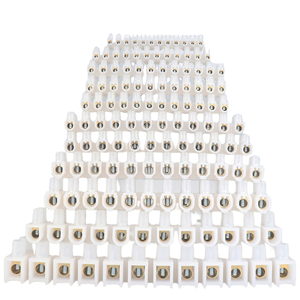 Bloque de terminales fijo de 12 posiciones de latón, Conector de caja de iluminación en forma de U, 12 bits máximo continuo 100A - Product Image 3