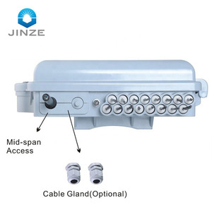 Caja de terminación de fibra óptica ABS IP65, caja de distribución óptica de 16 núcleos con divisor PLC de inserción, caja ftth de Telecomunicaciones - Product Image 3
