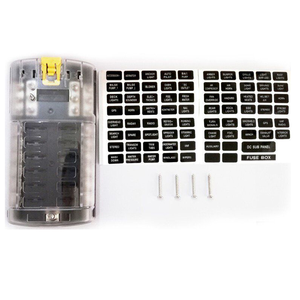 防水カバーネガティブバスLEDライトなし5A10A 15A20Aフリーヒューズ12ウェイブレードヒューズブロックヒューズボックス - Product Image 6