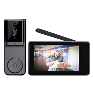 2025 nuevo diseño timbre inteligente dúplex intercomunicador bidireccional timbre de vídeo de seguridad para el hogar con cámara - Product Image 1