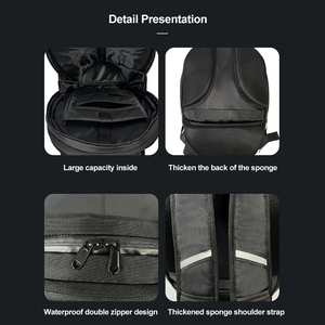 Carcasa dura impermeable Conexión inalámbrica Wifi con función de flash de freno Digital Diy Bolsa de visualización de mensajes dinámicos Led-Mochila - Product Image 5