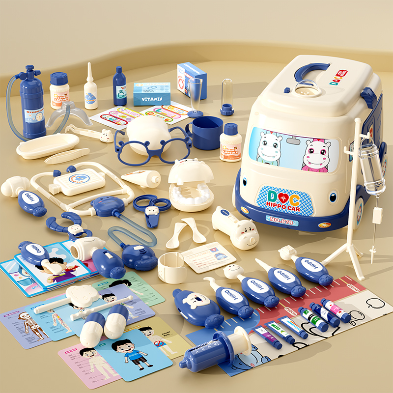 Ambulance 66pcs Bleu