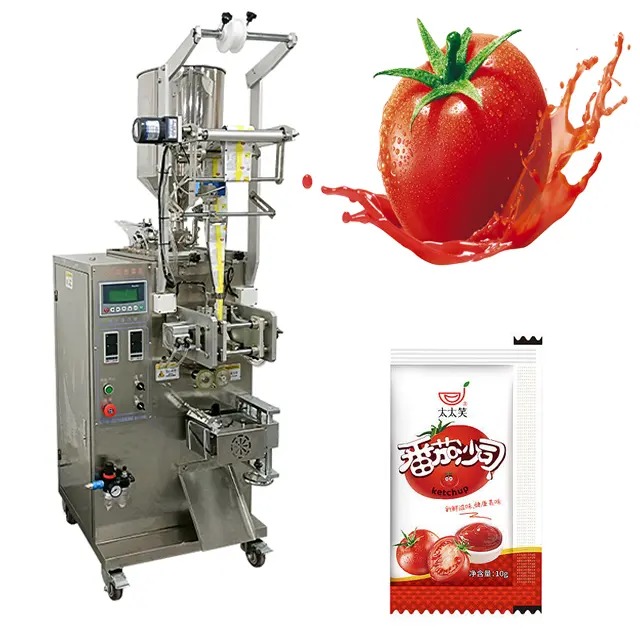 Machine de remplissage et d'emballage verticale automatique multifonction Envasadora de petit volume à prix abordable pour sachets de tomates