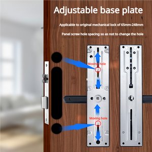 New tuya Wifi lổ nhìn trộm vân tay mật khẩu khóa thông minh từ xa Video màn hình cao Thẻ điện tử máy ảnh kỹ thuật số khóa thông minh - Product Image 2