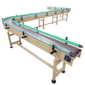 Transportador de cadena superior de acero inoxidable fiable curvado de 90 ° y 180 ° para un manejo eficiente de materiales en el procesamiento de bebidas y alimentos - Product Image 1