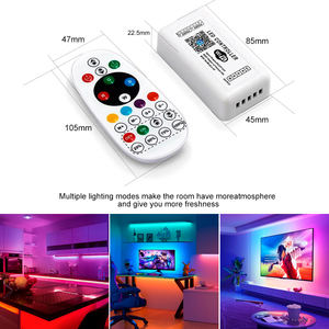 RF 24Key Smart Life telecomando Tuya Wifi Dimmer RGB RGBW LED Controller per RGB RGBW luci LED