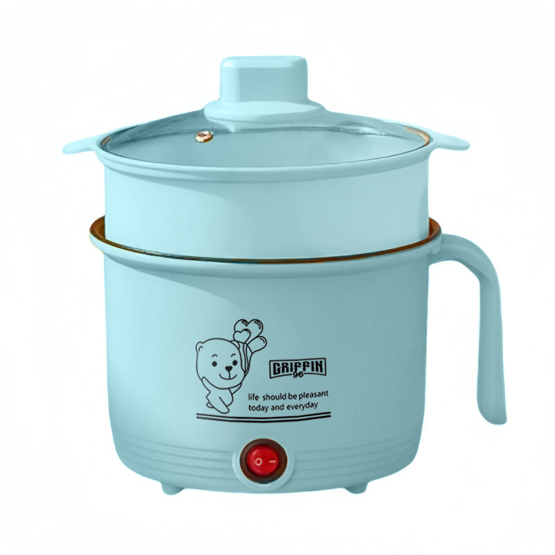 Blue-PP Steamer(Non-stick/Stainless steel inner pot)