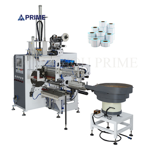 Voll automatische Etiketten aufkleber Non-Stop-Aufwickel maschine mit automatischem Entladen des Slitters
