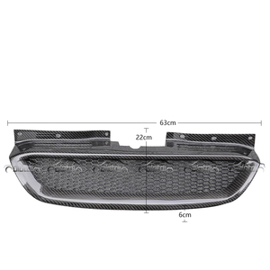 RS phong cách sợi carbon Fender Pháo Sáng tản nhiệt lưới tản nhiệt nướng lưới cho Hyundai Genesis Coupe 2009-2011 - Product Image 6
