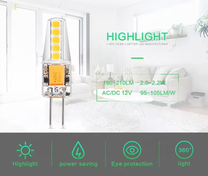 2020 yeni ürün G4LED mısır işık sıcak beyaz G4 Led ampul enerji tasarruflu lamba silikon 80 360 derece mum ışıkları G9 kaynağı - Product Image 2
