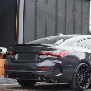 แผ่นกระจายแสงด้านหลังแบบลิปกลอสปอยเลอร์สำหรับ BMW 4ชุด G22 G23คูเป้2021 + F สไตล์แห้งคาร์บอนไฟเบอร์ - Product Image 6