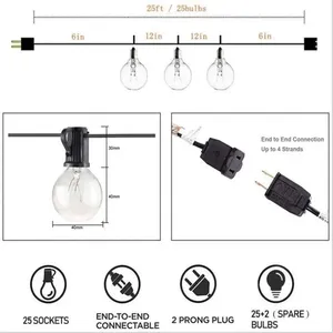 Remium-resistente al agua, utdoor 40 Lululululb trtring para reating a Decorativo tmosphere con GH IGH - Product Image 3