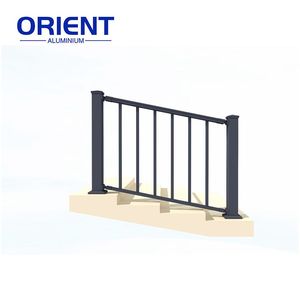 Balcone su misura corrimano in metallo ringhiera 6063 scala in alluminio balaustra prezzo Per Set - Product Image 1