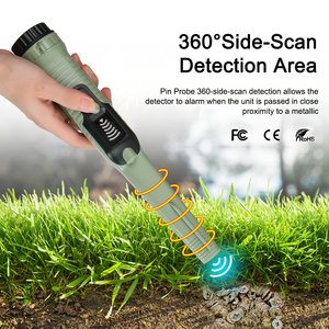 Hoch empfindlicher wasserdichter industrieller Metall detektor mit LCD-Display Drei-Modus-Scan-Schall-/Vibrations anzeige zeiger - Product Image 3