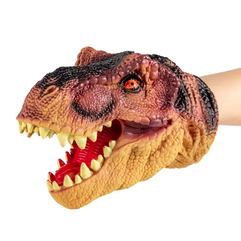 Children's Dinosaur Doll Tyrannosaurus Rex Triceratops Simulation Model Velociraptor Double Crown Dragon Boy Toy