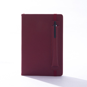A5 Pu Lederbezug Custom Notebook mit Riemen Stift halter zum Verkauf