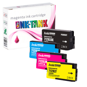 HP DesignJet T210 T230 T250 T650 프린터용 HP712 용 INK-탱크 712 XL 712XL 3ED71A 3ED67A 호환 잉크젯 잉크 카트리지 - Product Image 1