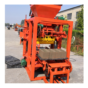 220V <strong>QTJ4</strong>-26D Hollow <strong>Block</strong> Making <strong>Machine</strong> for Concrete Sand Cement with Engine Mold Core Components for Brick Production Line - Product Image 2